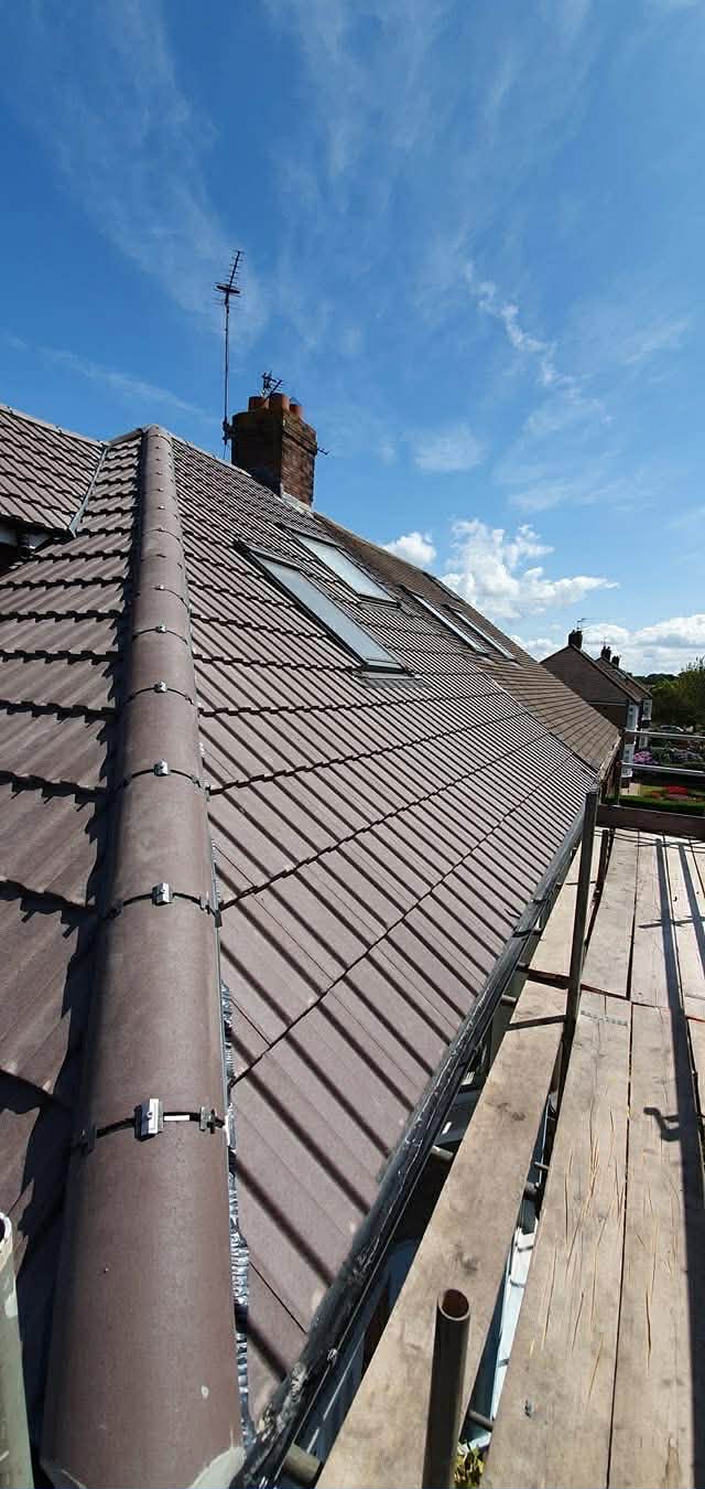 Complete slate roof replacement — semi-detached property